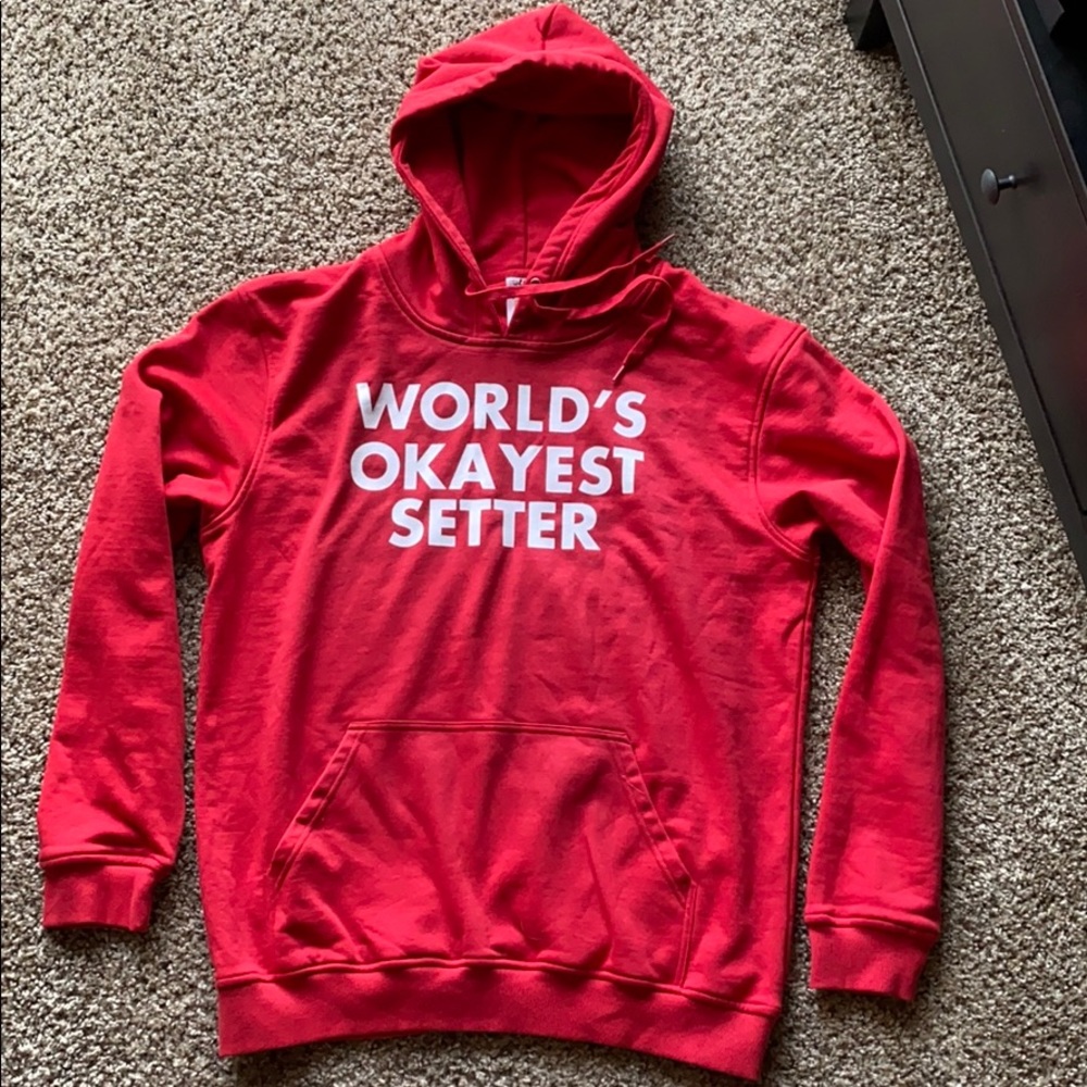 WORLD’S OKAYEST SETTER Hoodie Size Unisex XL